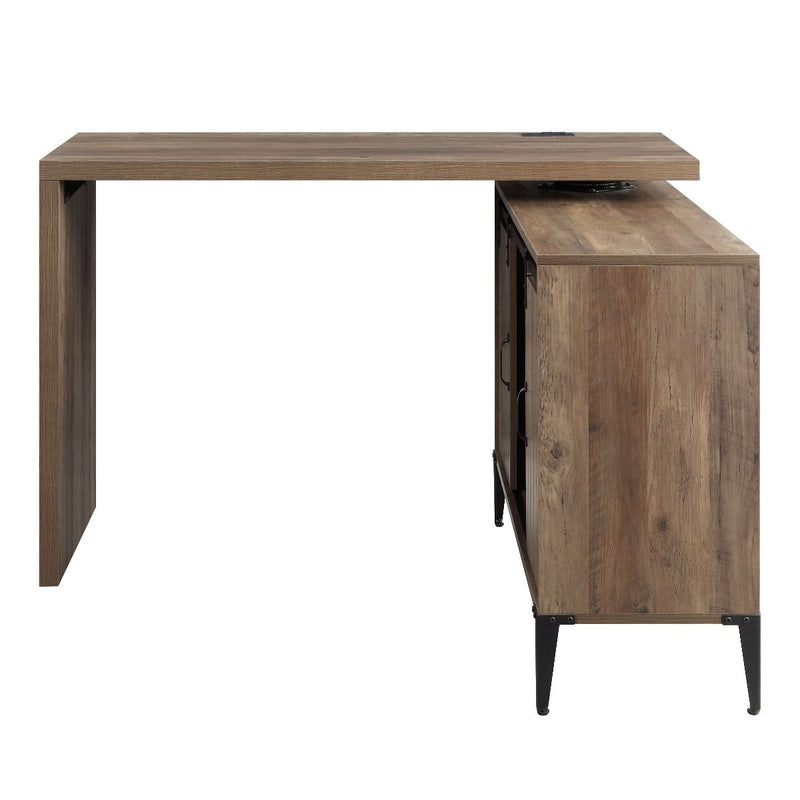 Zakwani - Writing Desk - Rustic Oak & Black Finish - 36"