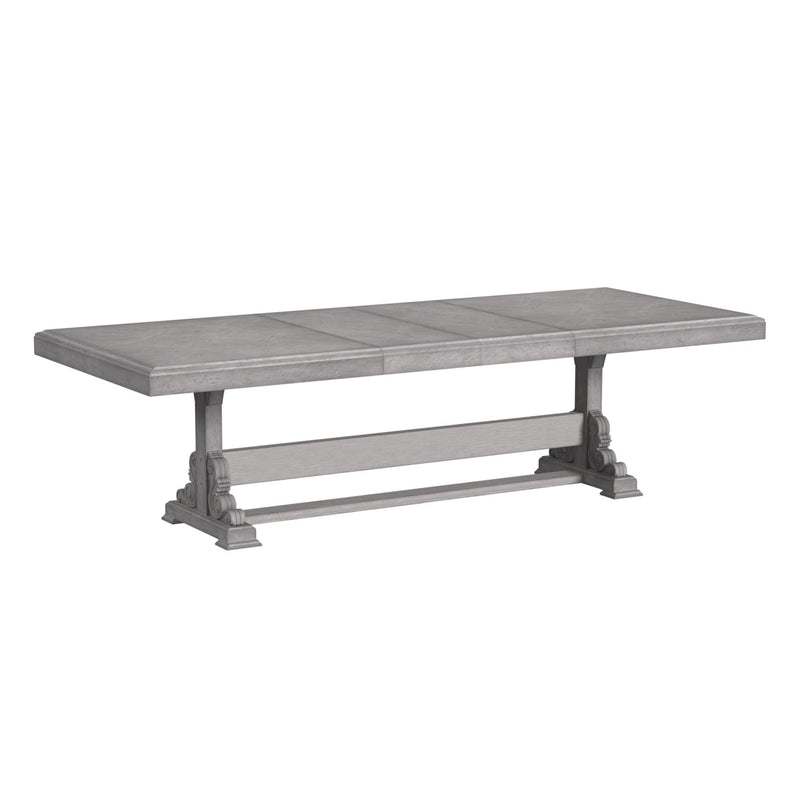 Glenmore - Dining Table With 2x18" Leaves - Aged Gray