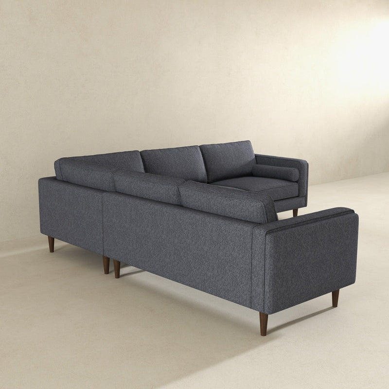 Amber - Velvet Corner Sectional Sofa