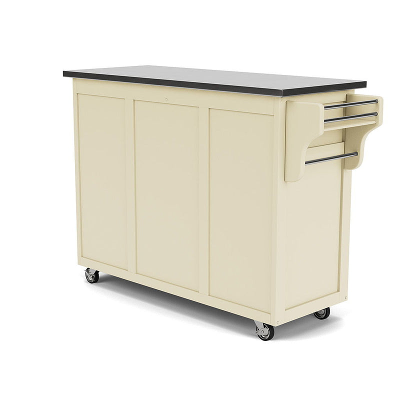 Create-A-Cart - 4 Doors Kitchen Cart - Steel Top