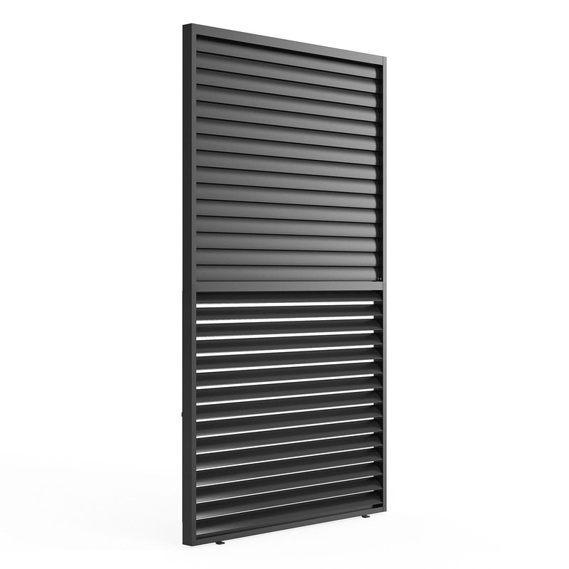 Louver Grille 1 / 3 10Ft Frame & Louvers - Black