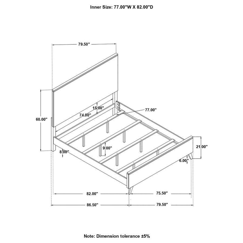 Nathan - Wood Panel Bed