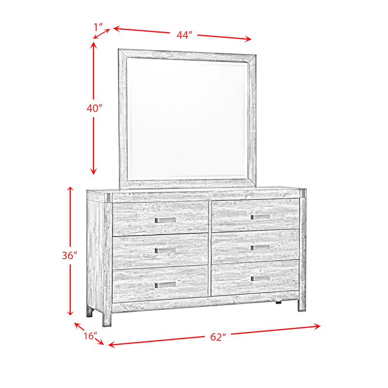 Warner - Dresser And Mirror - Chestnut