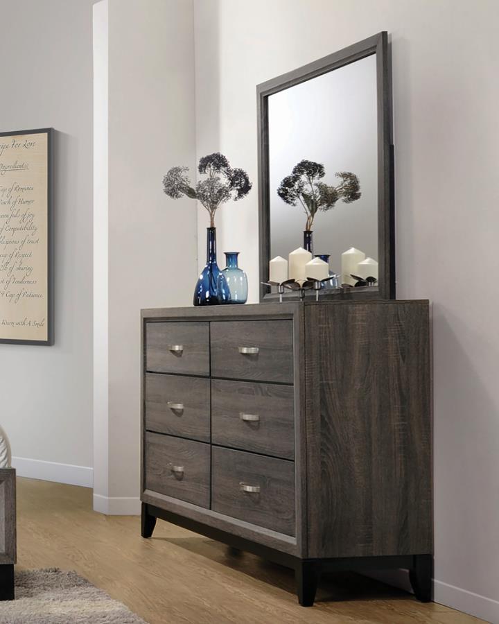 Watson - 6-Drawer Dresser - Gray Oak