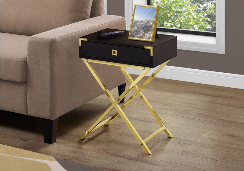 Accent Side Table, Storage Drawer, Stylish Design Contemporary & Modern