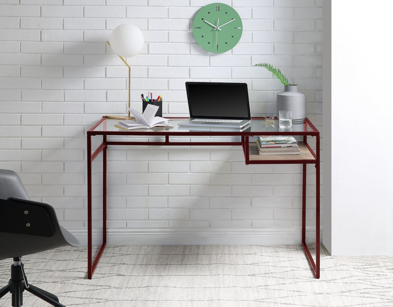 Yasin - Glass Top Writing Desk