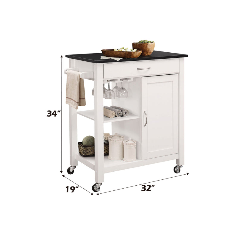 Ottawa - Kitchen Cart - Black / White