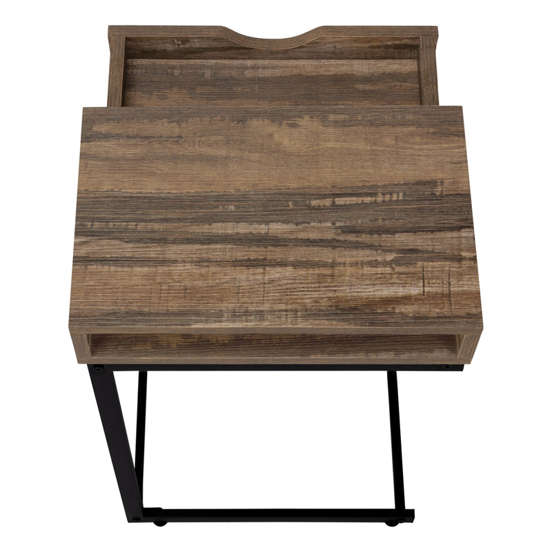 Accent Table, C - Shaped Contemporary Elegant Desig