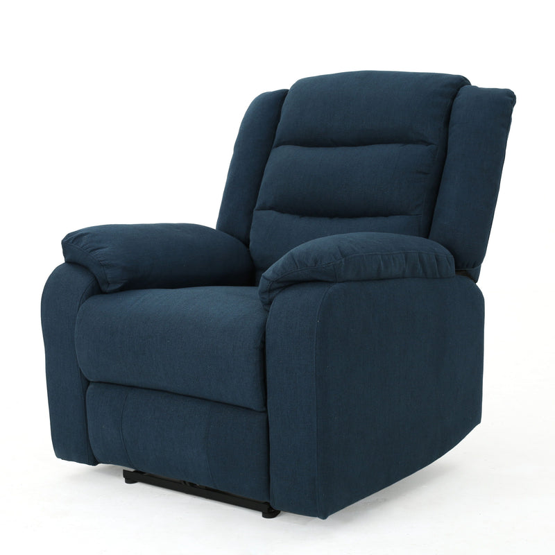 Wide - Power Standard Recliner - Navy Blue