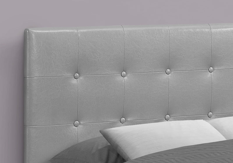 Full Size, Bed Headboard Only, Upholstered, Transitional - Gray