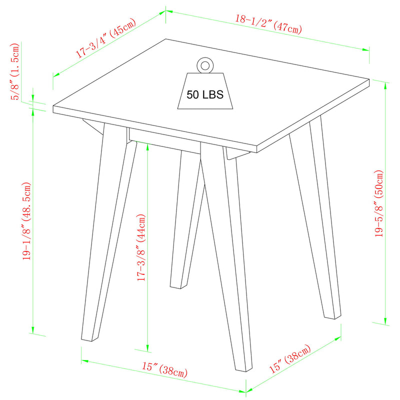 Japandi - Minimal Solid Wood Side Table