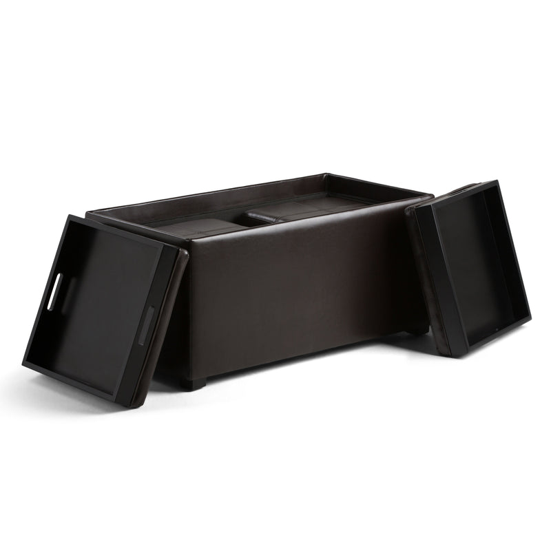 Avalon - 5 Piece Storage Ottoman, Contemporary