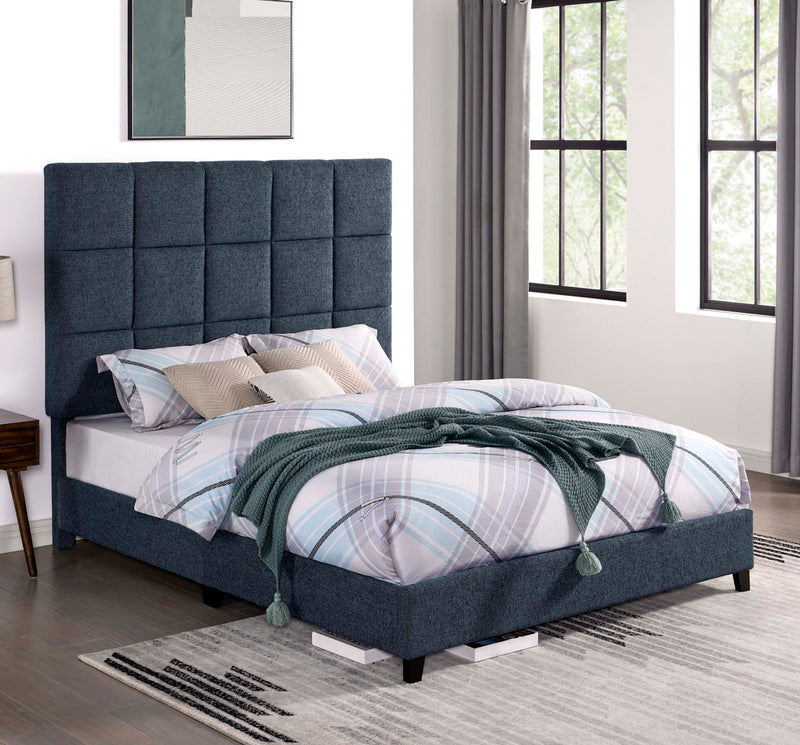 Squares Upholstered Platform Bed