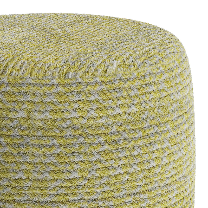 Bayley - Versatile Round Braided Pouf