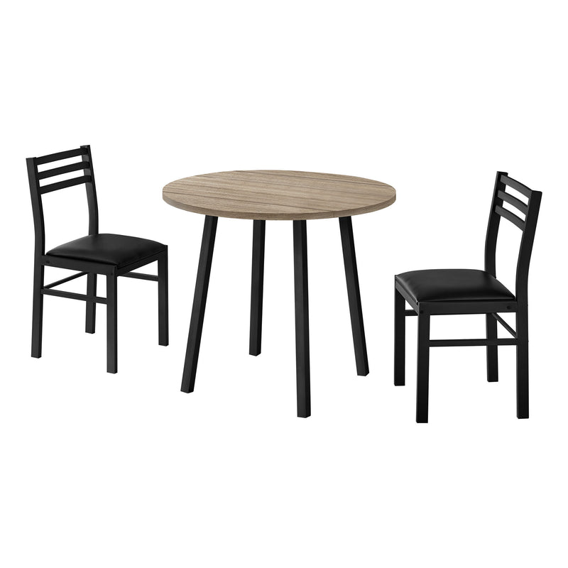 3 Pieces Dining Table Set, Small, Drop Leaf, Contemporary & Modern