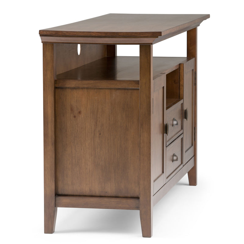 Redmond - Tall TV Media Stand - Rustic Natural Aged Brown