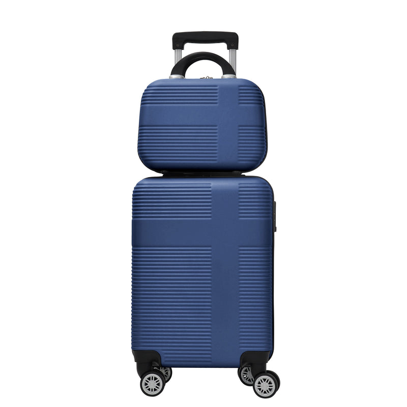 Luggage 4 Piece Set With Spinner Wheels, Hardshell Lightweight Suitcase With Tsa Lock, Checked Luggage