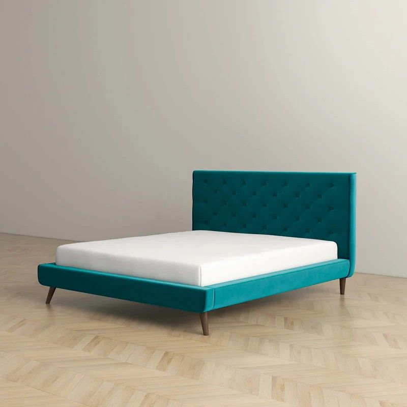 Dillon - Velvet Platform Bed