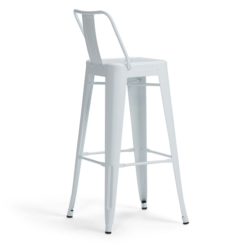 Rayne - Curved Back Metal Stool (Set of 2)