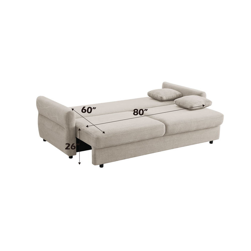 Haran - Sofa With Sleeper - Beige