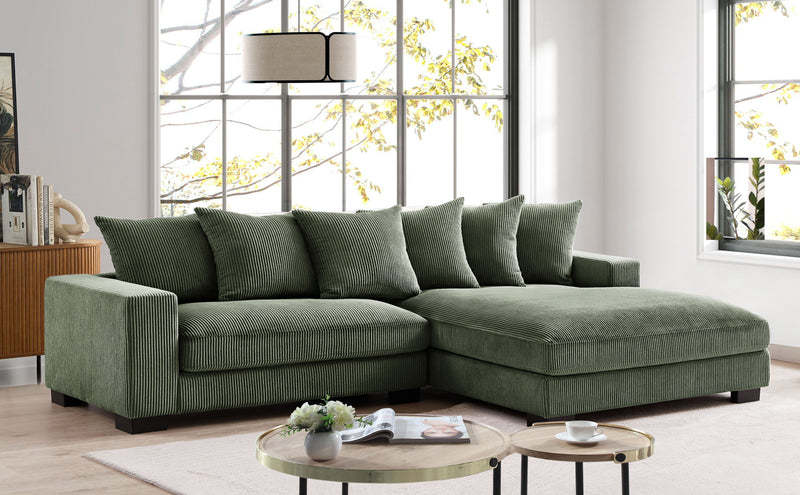 Luxe - Oversized 2 Piece Sectional Couches For Living Room, L Shaped Sofa With Chaise