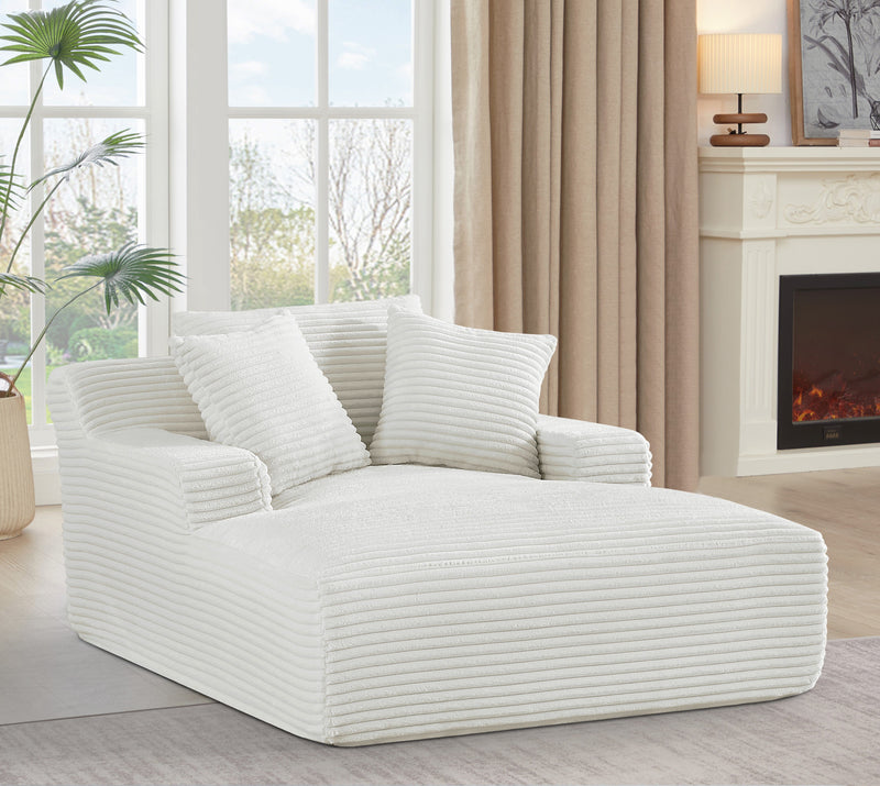 Cloudline - Oversized Chaise Lounge, Modern Comfy Couch With Full Foam Cushioning, Cozy Sleeper Sofabed