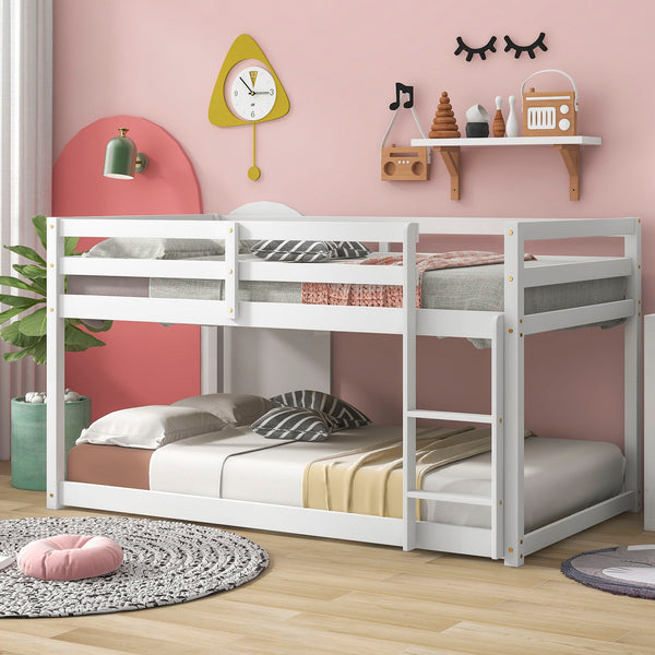 Twin Over Twin Floor Bunk Bed