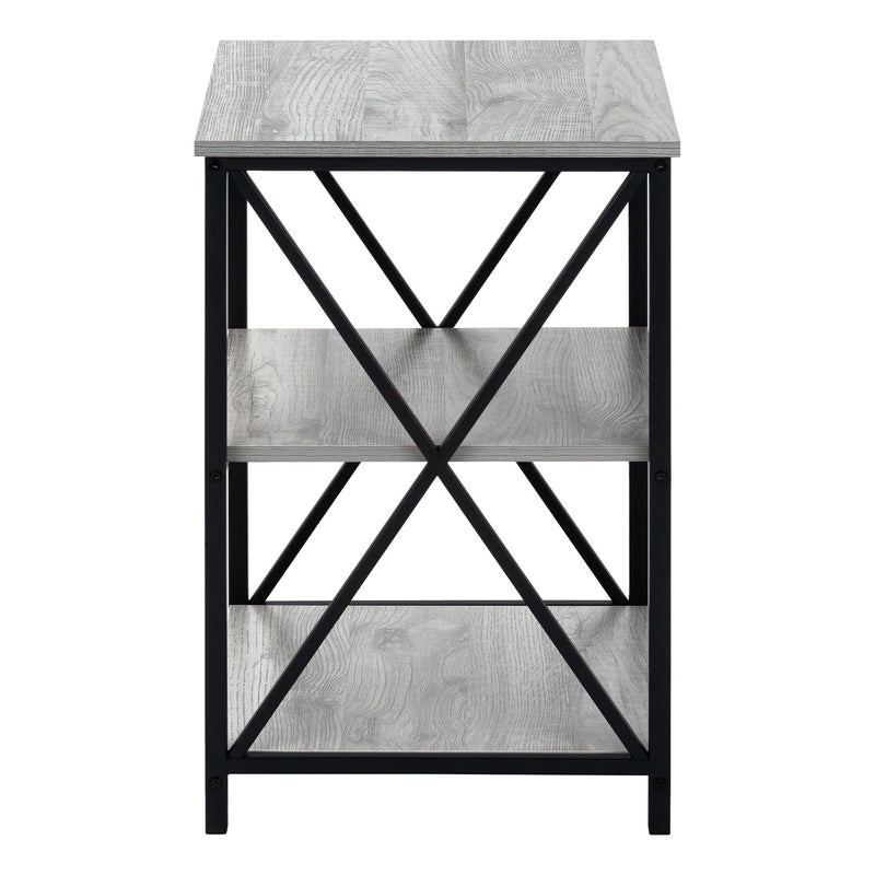 3 Tier Accent Table, Side Marble Look Contemporary & Modern