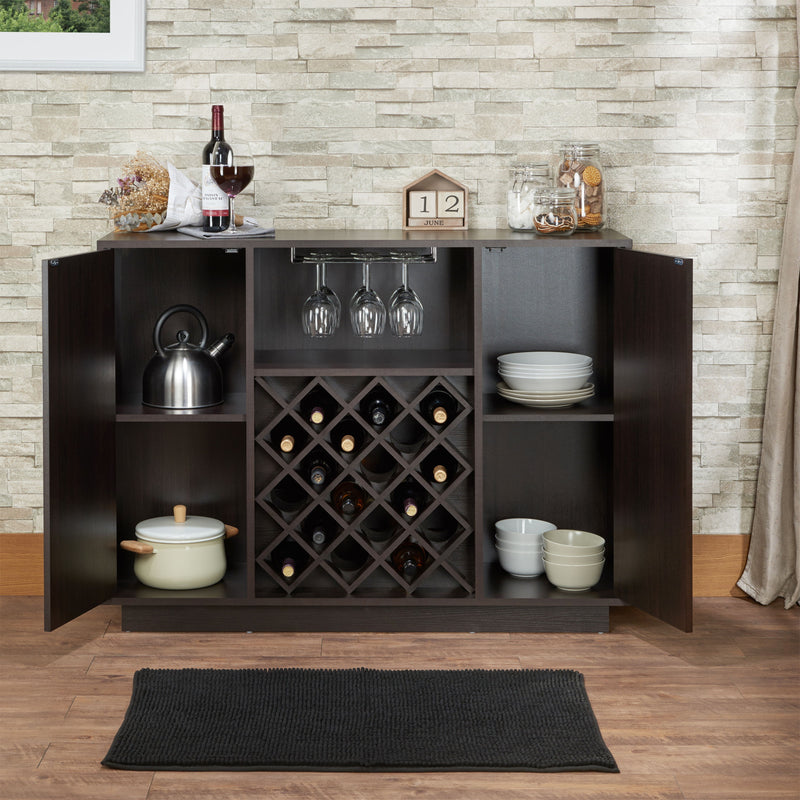 Hazen - Wine Cabinet - Espresso