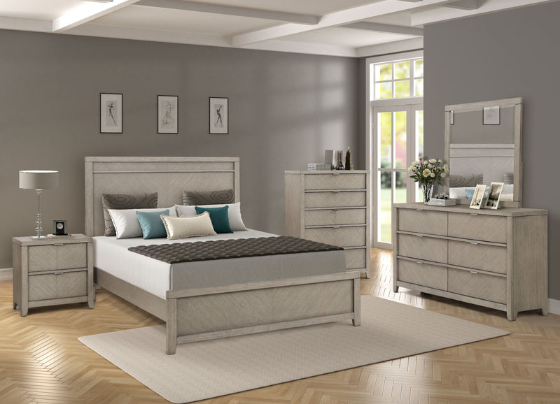 6 Drawer Dresser - Light Gray