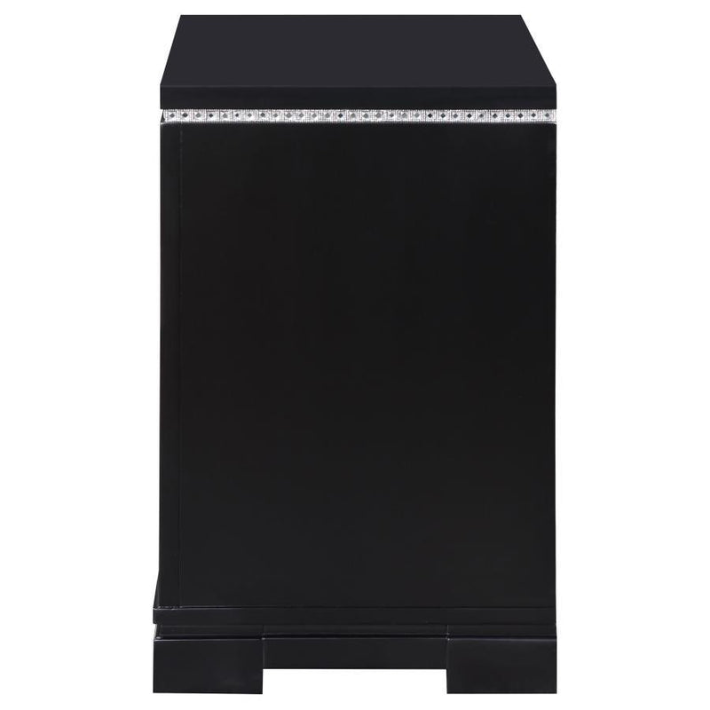 Cappola - 2-Drawer Nightstand - Black