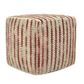 Zoey - Handcrafted Woven Cube Pouf