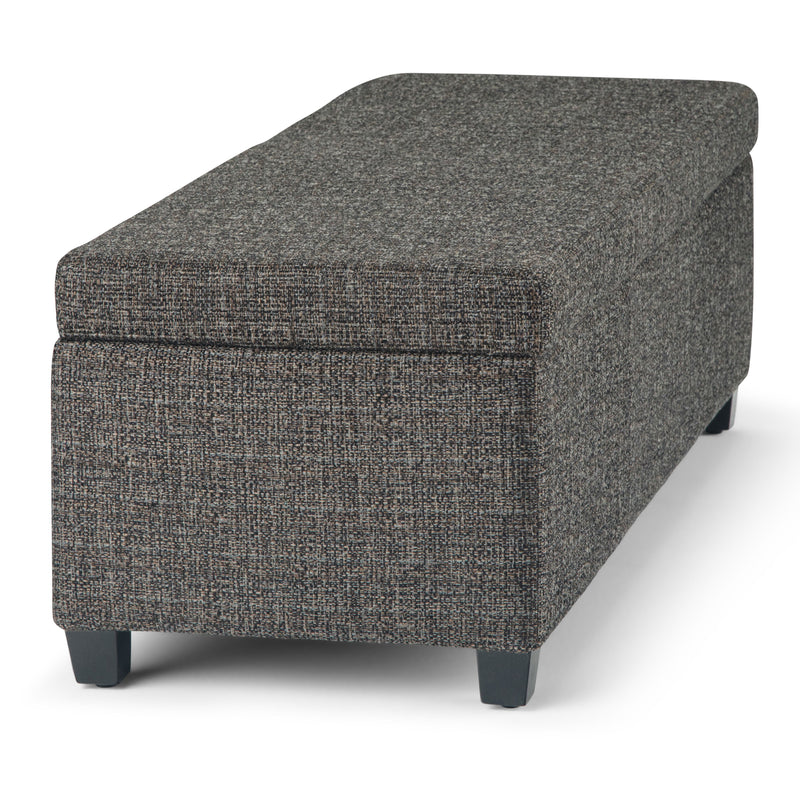 Avalon - Storage Ottoman Bench - Dark Gray