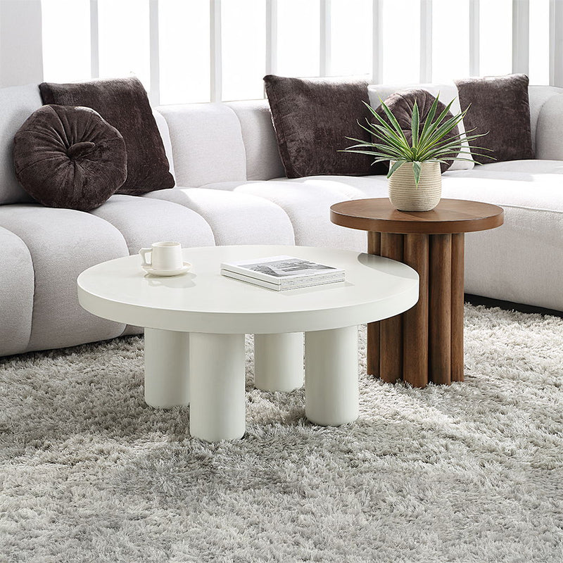 Sanat - Coffee Table - White Finish