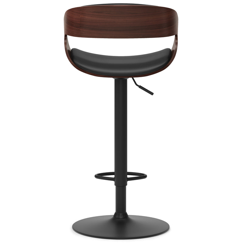 Archer - Bentwood Adjustable Swivel Bar Stool - Black