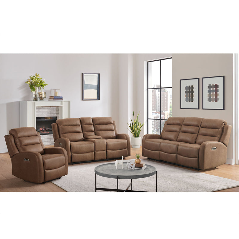 Avanti - PU Power Motion Sofa With Power Motion Head Recliner