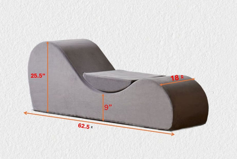 Solace - Chaise Lounge Chair Relaxation, Ergonomic Design With Soft Yet Firm High Density Foam Core