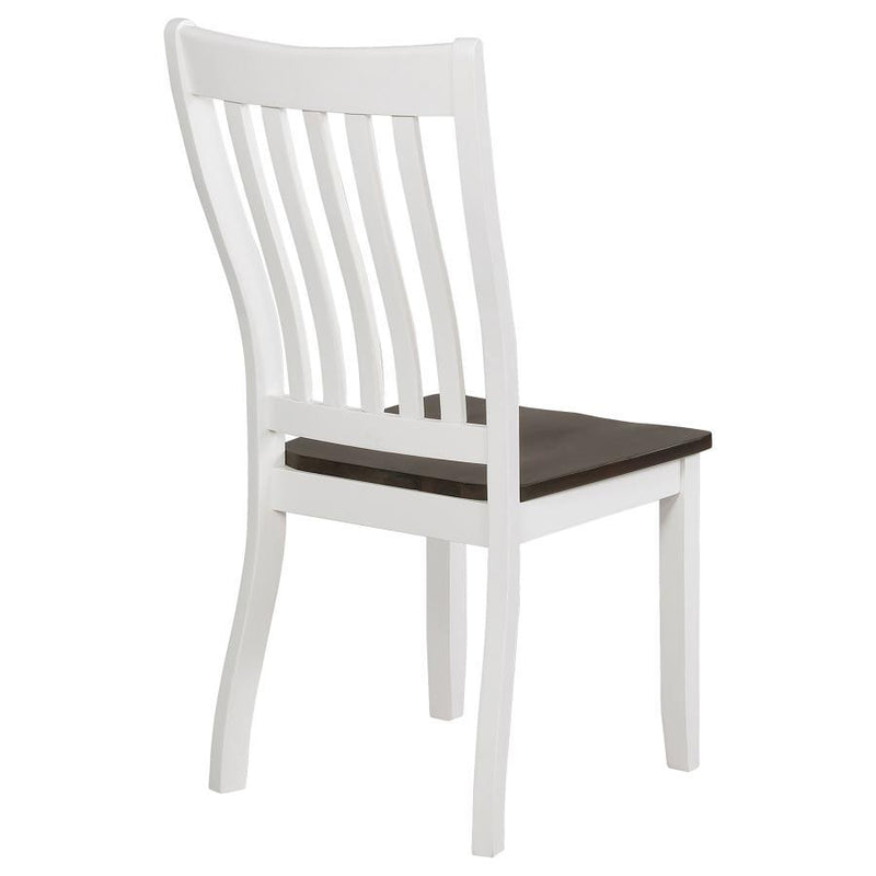 Kingman - Wood Dining Side Chair (Set of 2) - Distressed White - Atlantic Fine Furniture Inc