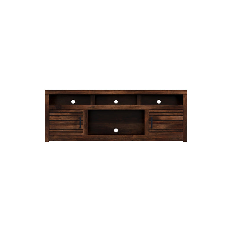 Bridgevine Home Sausalito 72 inch TV Stand Console for TVs up to 85 inches, No Assembly Required, Whiskey Finish