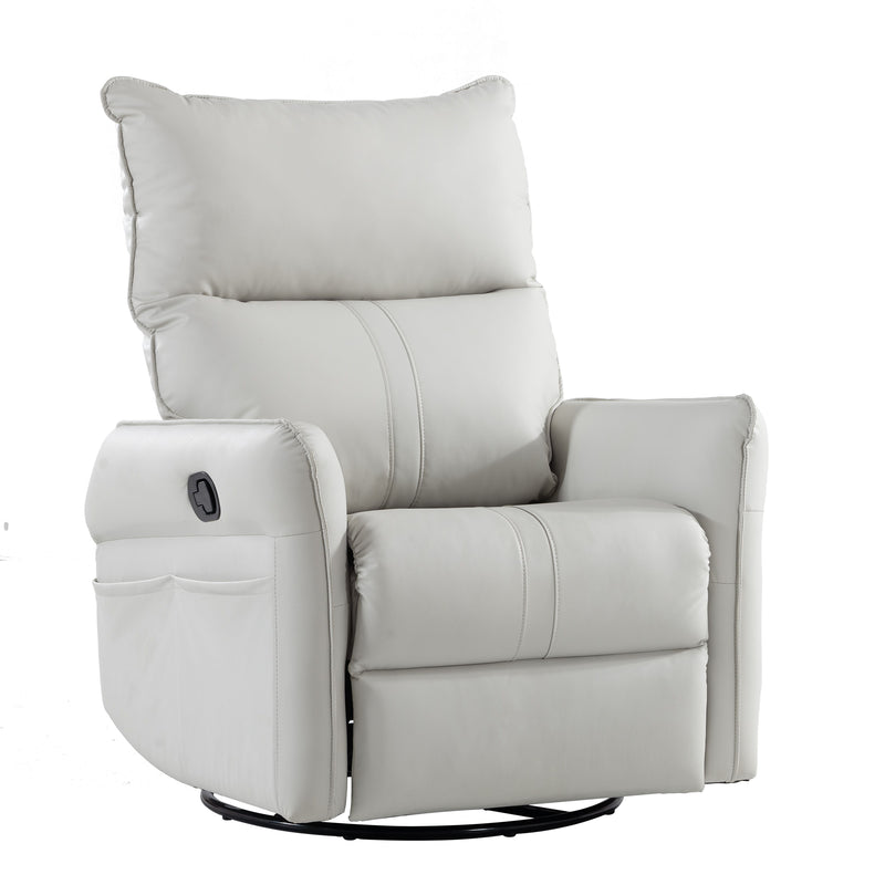 Rocking Recliner Chair, 360 Degree Swivel Nursery Rocking Chair, Glider Chair, Modern Small Rocking Swivel Recliner Chair For Bedroom, Living Room Chair Home Theater Seat, Phone Holder