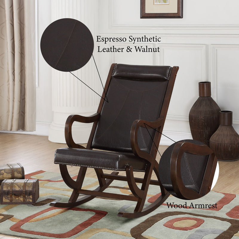 Triton - Rocking Chair - Espresso / Walnut