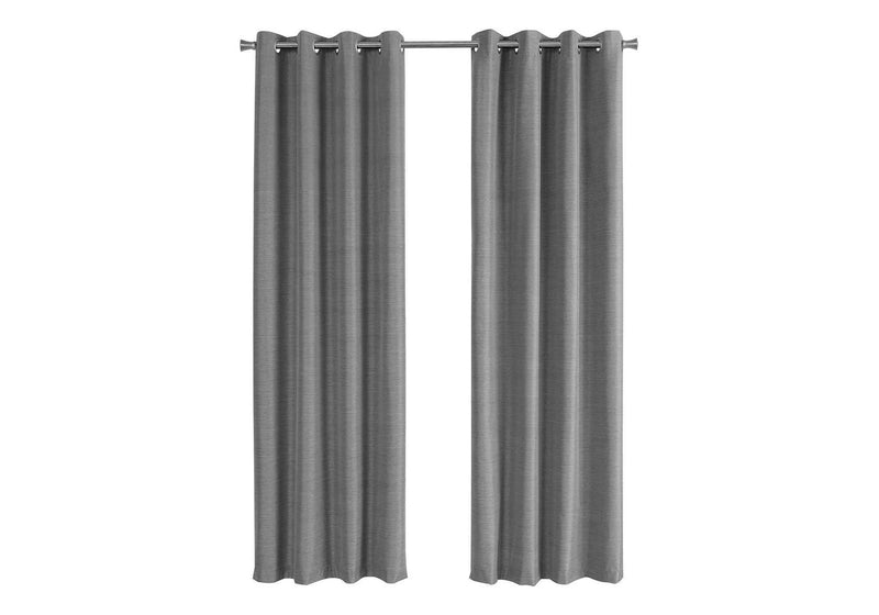 2 Pieces Set, Curtain Panel, Room Darkening, Grommet, Contemporary & Modern