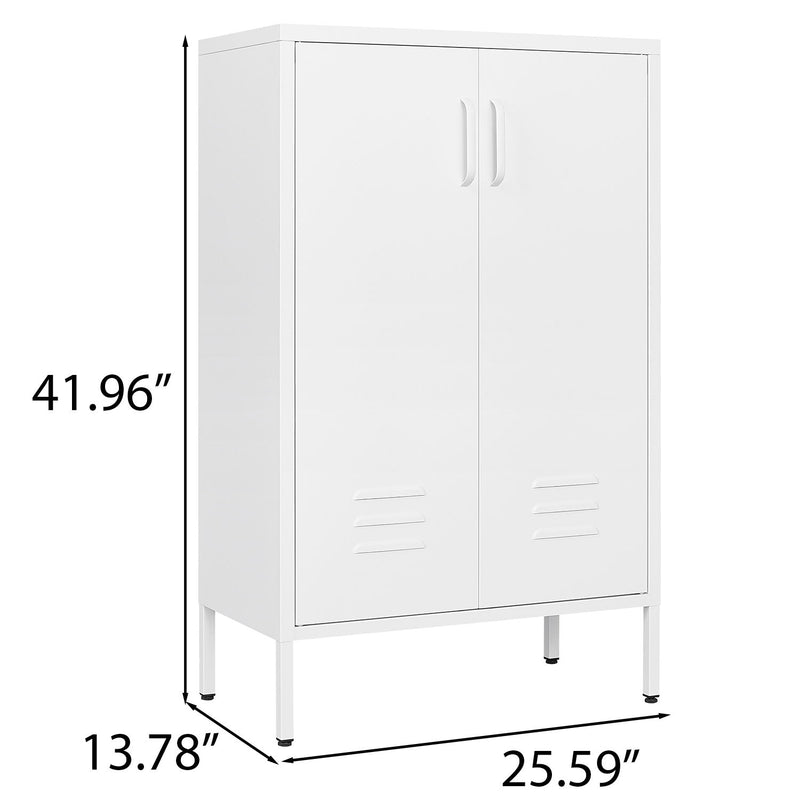 Suitable For Steel Storage Cabinets In Living Rooms, Kitchens, And Bedrooms, 2 Door Miscellaneous Storage Cabinet, Garage Tool Storage Cabinet, And Office File Cabinet 2 Movable Partitions