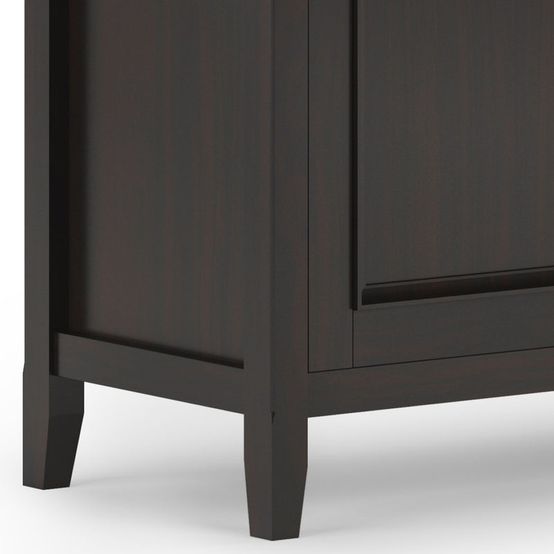 Amherst - Wide 3 Door Storage Cabinet - Hickory Brown