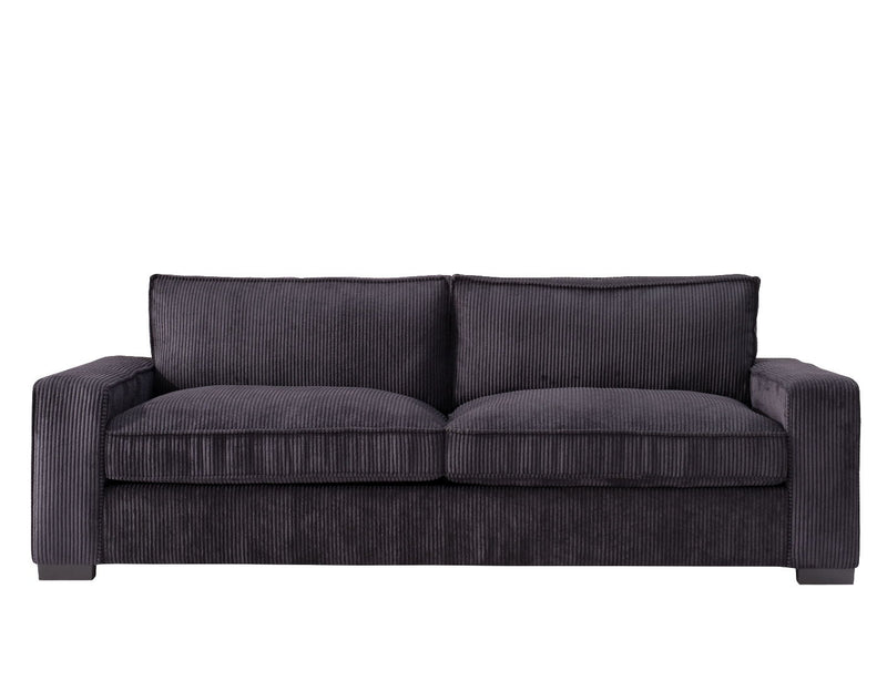 Luxe - Corduroy Sofa With Sleek Design, Spacious And Comfortable 3 Seater Couch