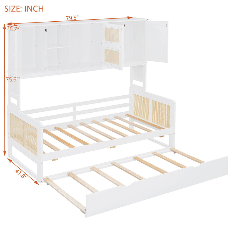 Daybed And All In One Cabinet And Shelf