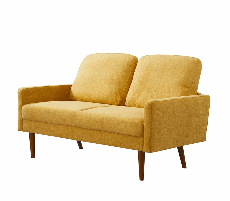 Loveseat Sofa, European Style With Sleek Design, Modern & Vintage Flair, Upholstered 2 Seater Couch