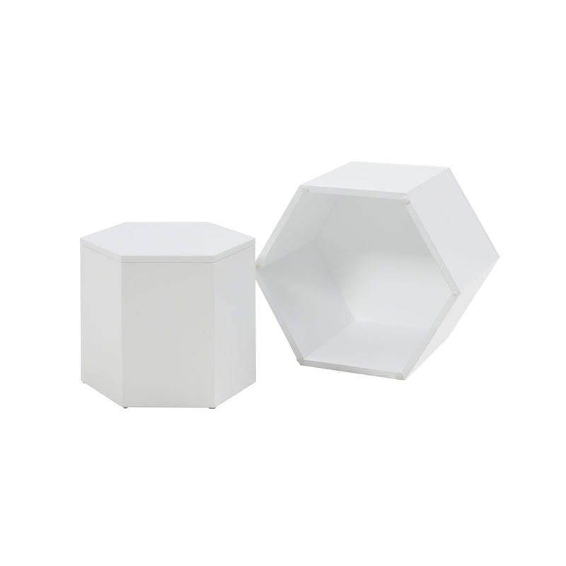 Hexahedron Coffee Tables For Living Room, Office, Bedroom (Set of 2)