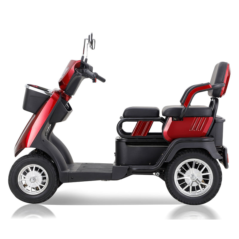 Heavy Duty 4 Wheel Mobility Scooters For Seniors & Adults 500 Lbs Capacity