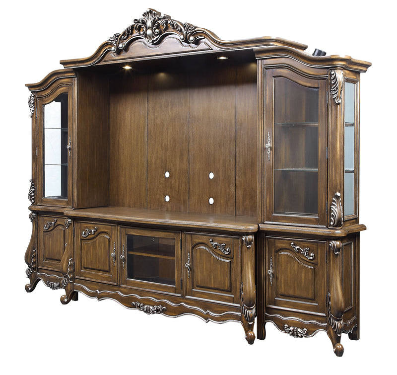 Latisha - Entertainment Center - Antique Oak